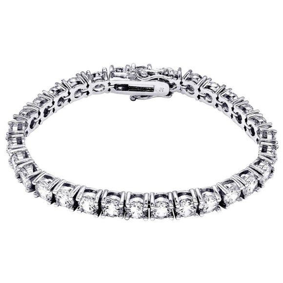 CZ Mens Tennis Bracelet - Picture 2 of 5